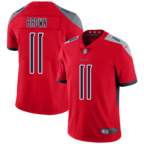Tennessee Titans Limited Red Men A.J. Brown Jersey NFL Football #11 Inverted Legend->tennessee titans->NFL Jersey
